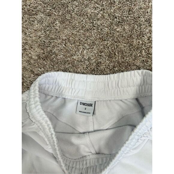 gymshark leg day short regular fit pull on cotton gym post leg day feels white S - Picture 5 of 10